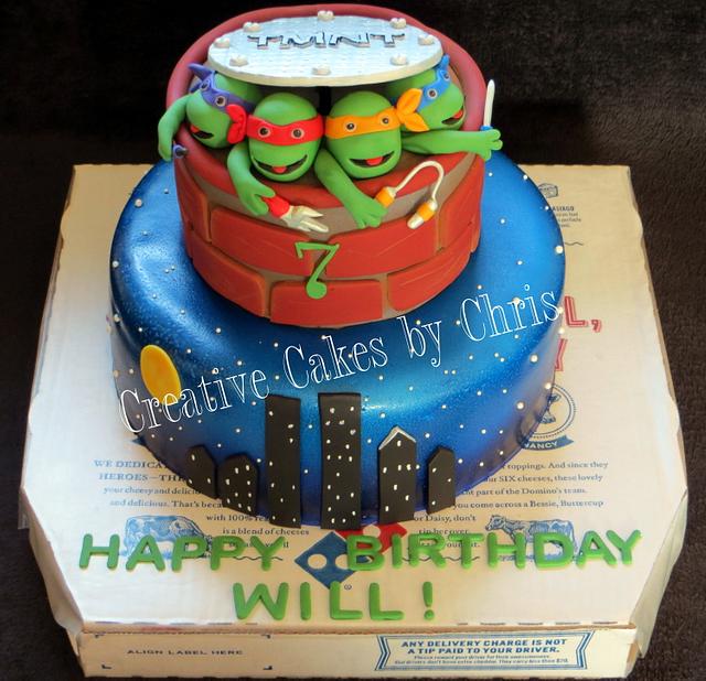 TMNT - Decorated Cake by Creative Cakes by Chris - CakesDecor