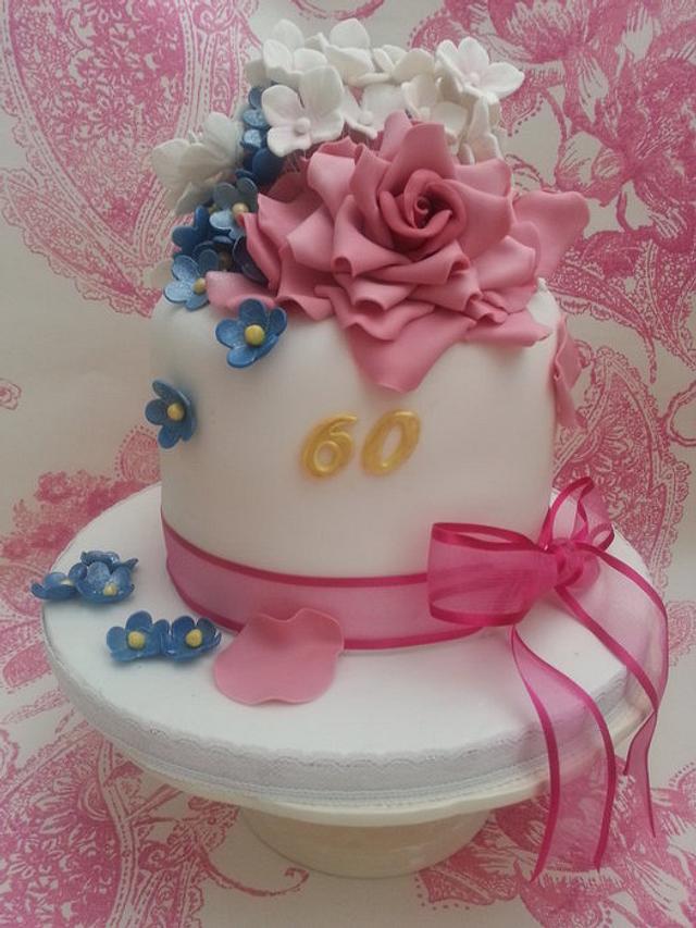 A Special 60th Birthday cake - Decorated Cake by Môn - CakesDecor