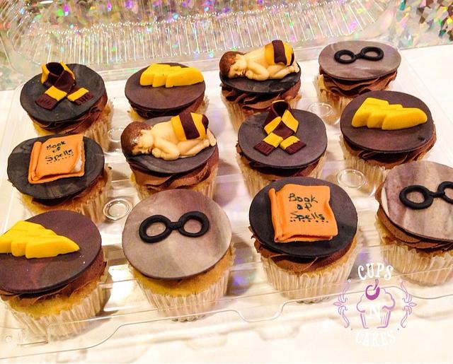 harry potter baby shower cupcakes