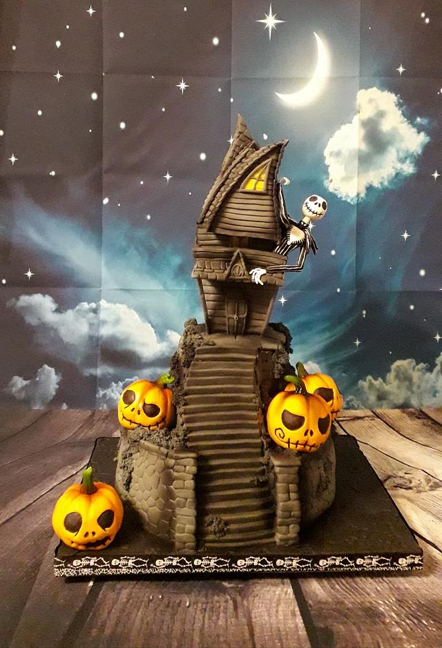 Jack Skellington's house - Cake by Eliska - CakesDecor