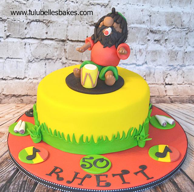 Bob Marley Themed Birthday Cake Decorated Cake By Cakesdecor