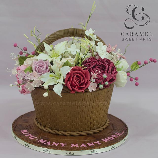 Flower basket Cake – Tuck Box Cakes