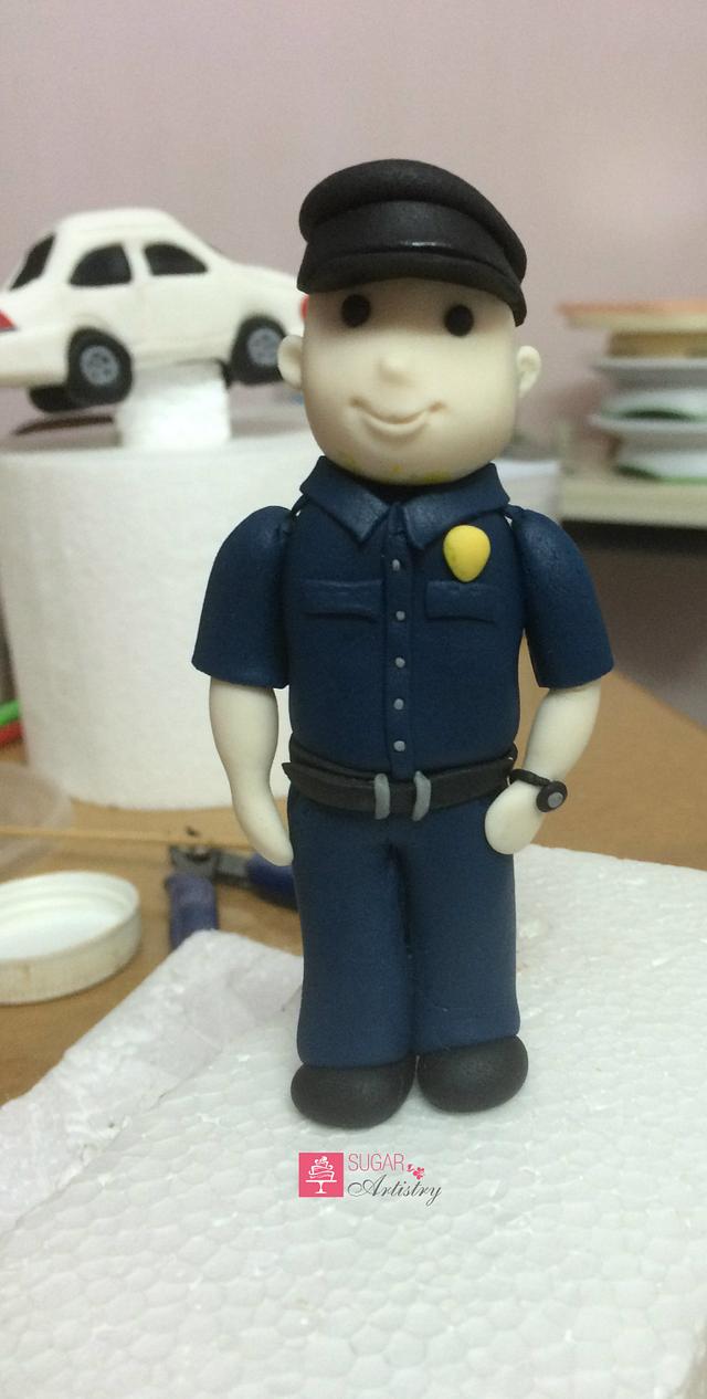 Happy Birthday Officer - Cake by D Sugar Artistry - cake - CakesDecor