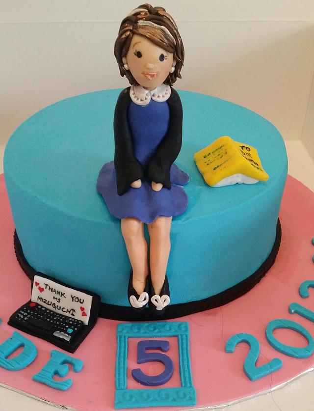 Teacher cake | Teacher cakes, School cake, Graduation cakes