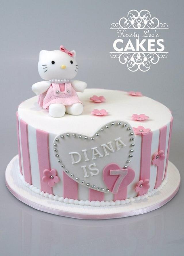 Hello Kitty Pretty in Pink - Decorated Cake by Kristy How - CakesDecor