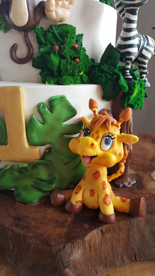 Safari birthday cake 