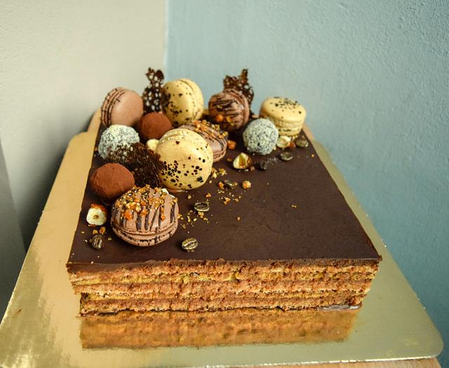 Opera Cake - French Opera Cake Recipe - Chocolate Coffee Cake