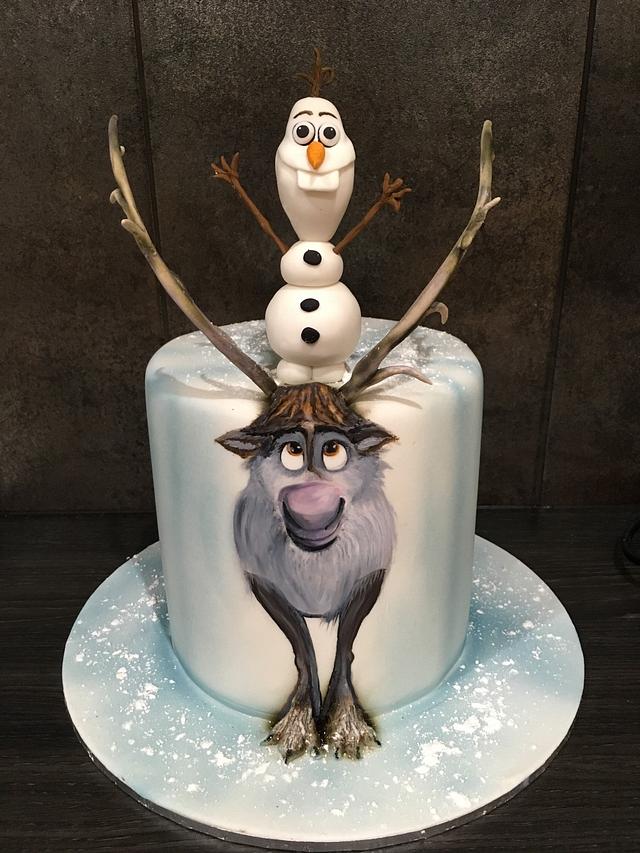 Adorable Frozen 3rd Birthday Cake - Between The Pages Blog