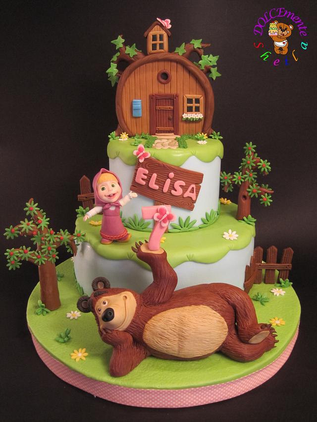 Masha and the Bear - Decorated Cake by Sheila Laura Gallo - CakesDecor