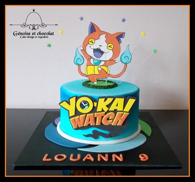 Yo Kai Watch Cake Jibanyan Cake By Genoise Et Cakesdecor