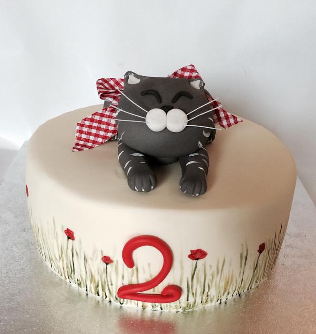 A kitten for Gaia - Decorated Cake by Eleonora Del Greco - CakesDecor