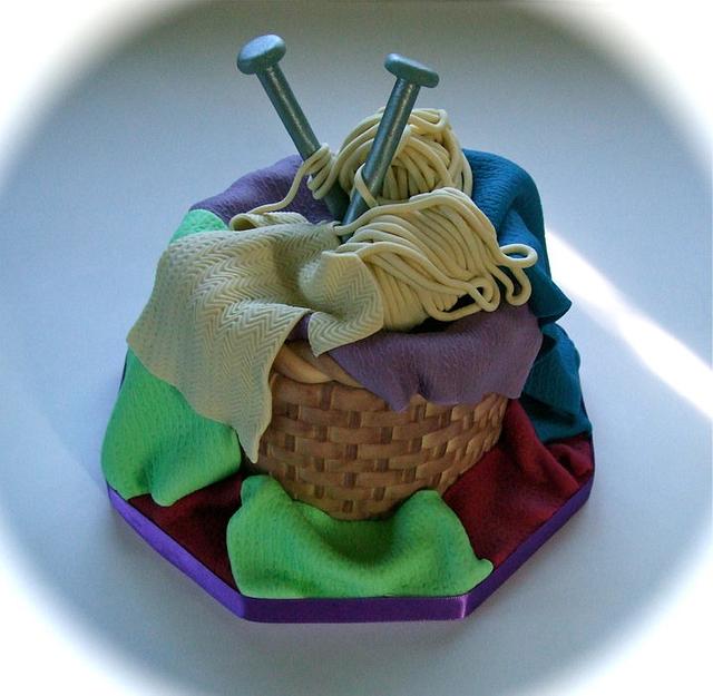 Wool basket cake Cake by Vanessa CakesDecor