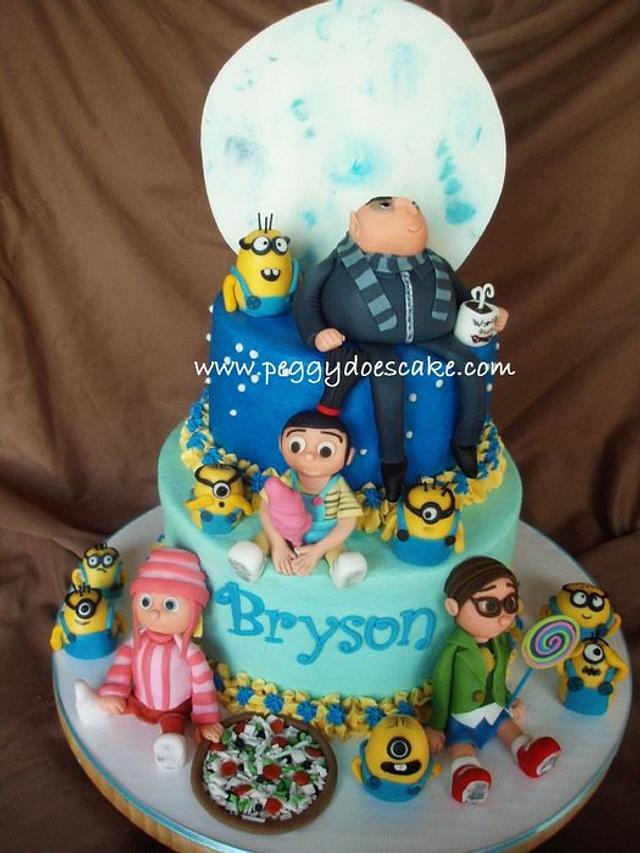 Despicable Me Cake! - cake by Peggy Does Cake - CakesDecor