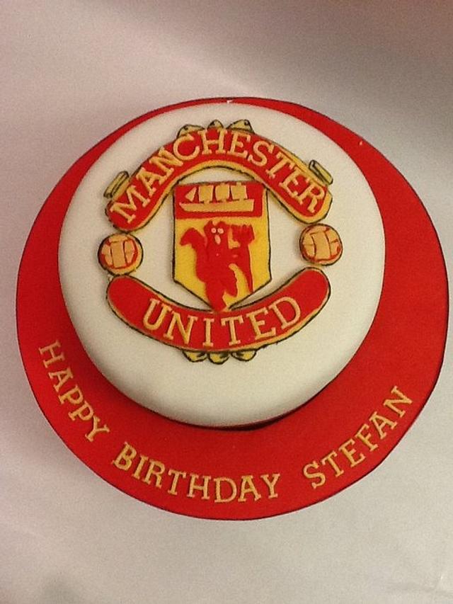 Manchester United Birthday Cake - Decorated Cake by K - CakesDecor