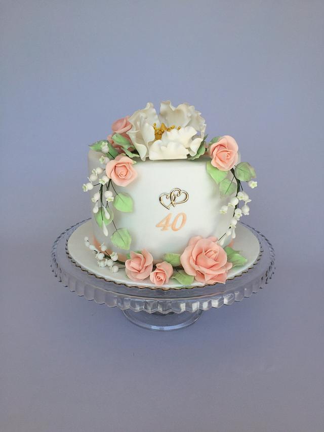 Wedding anniversary cake - Decorated Cake by Layla A - CakesDecor