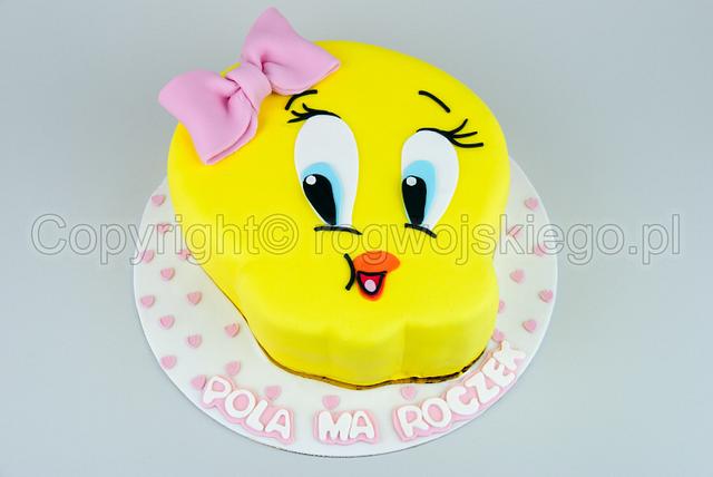 Tweety Cake - Decorated Cake By Edyta Rogwojskiego.pl - Cakesdecor