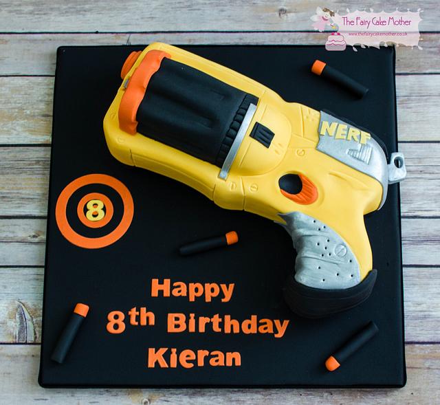 Nerf Gun Cake - Cake by The Fairy Cake Mother - CakesDecor