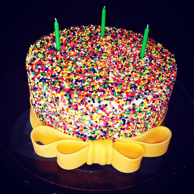 Sprinkle cake Decorated Cake by Nicky4rn CakesDecor