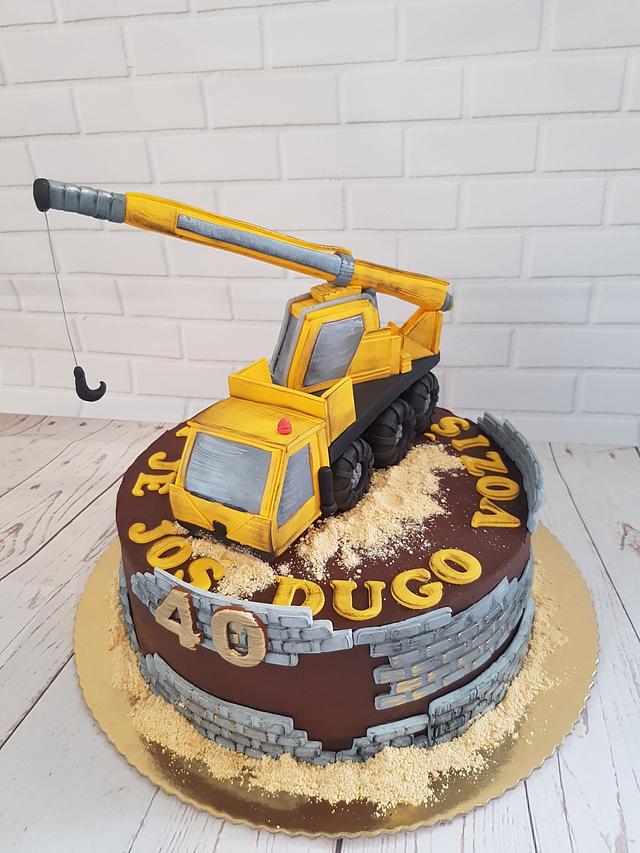 Crane cake Decorated Cake by Jelena Markus CakesDecor