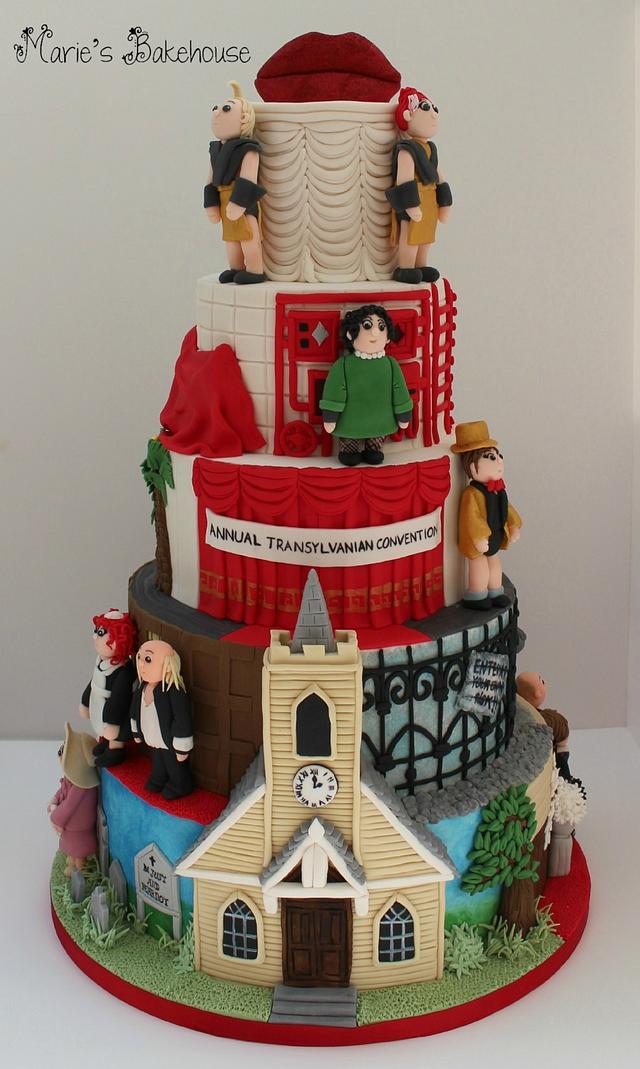 Rocky Horror Sugar Show 5 tier cake