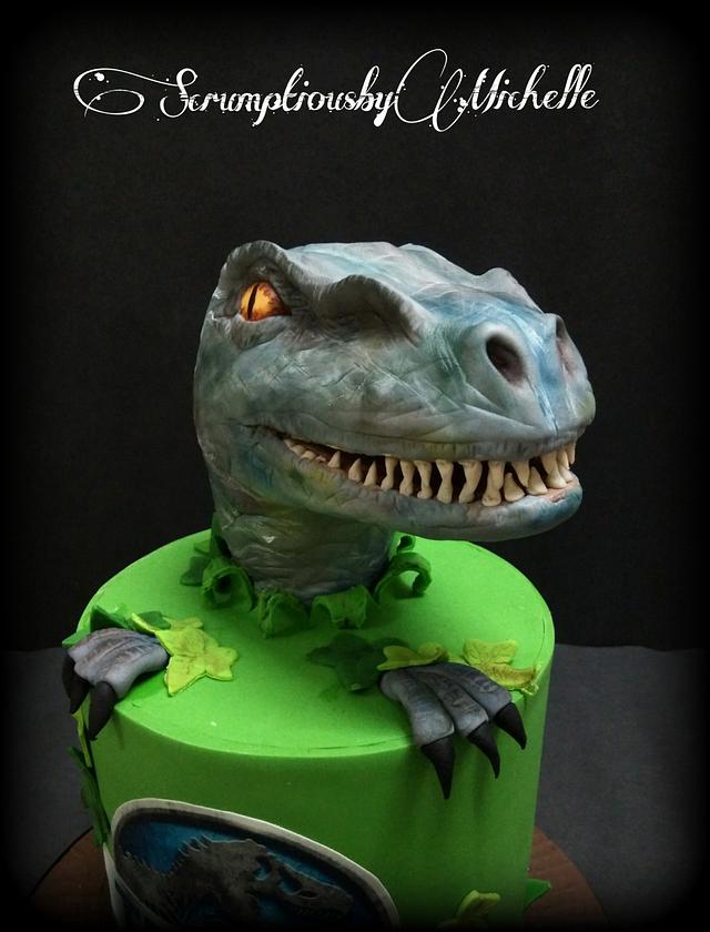 Jurassic World Cake With Raptor Cake By Michelle Chan Cakesdecor