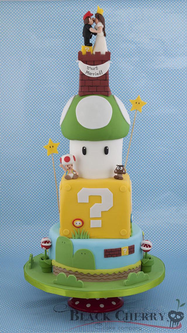 Mario Wedding Cake Cake by Little Cherry CakesDecor Mario Wedding Cake Cake by Little Cherry CakesDecor