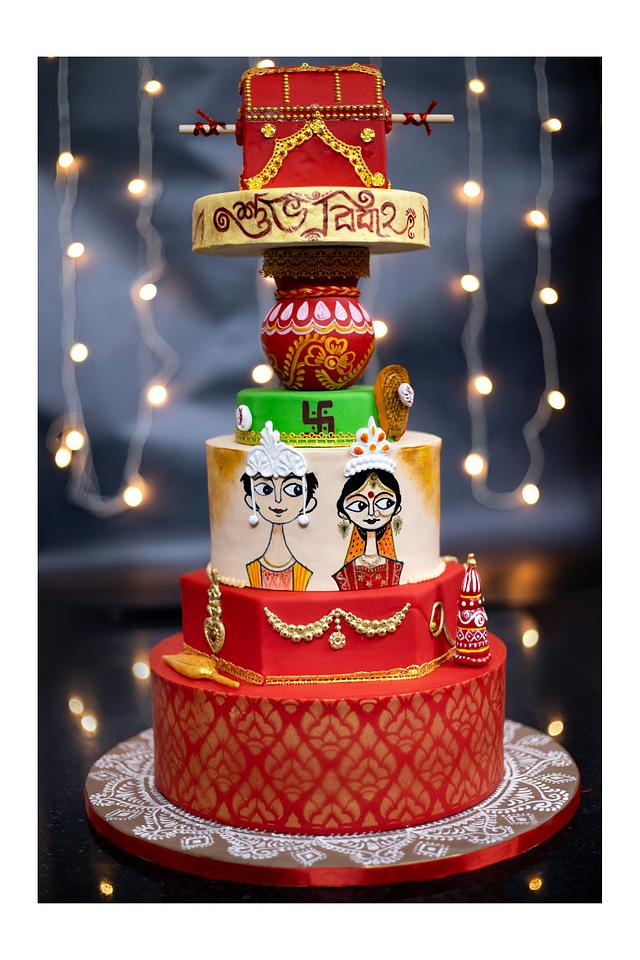 bengali-wedding-cake-by-joyeeta-lahiri-cakesdecor