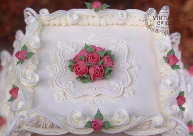Victorian Wedding Cake Decorated Cake By Vintique Cakes Cakesdecor 