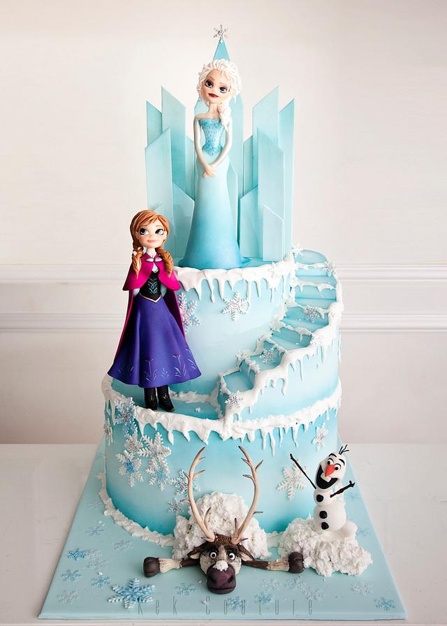 Frozen Cake - Decorated Cake by Kek Couture - CakesDecor