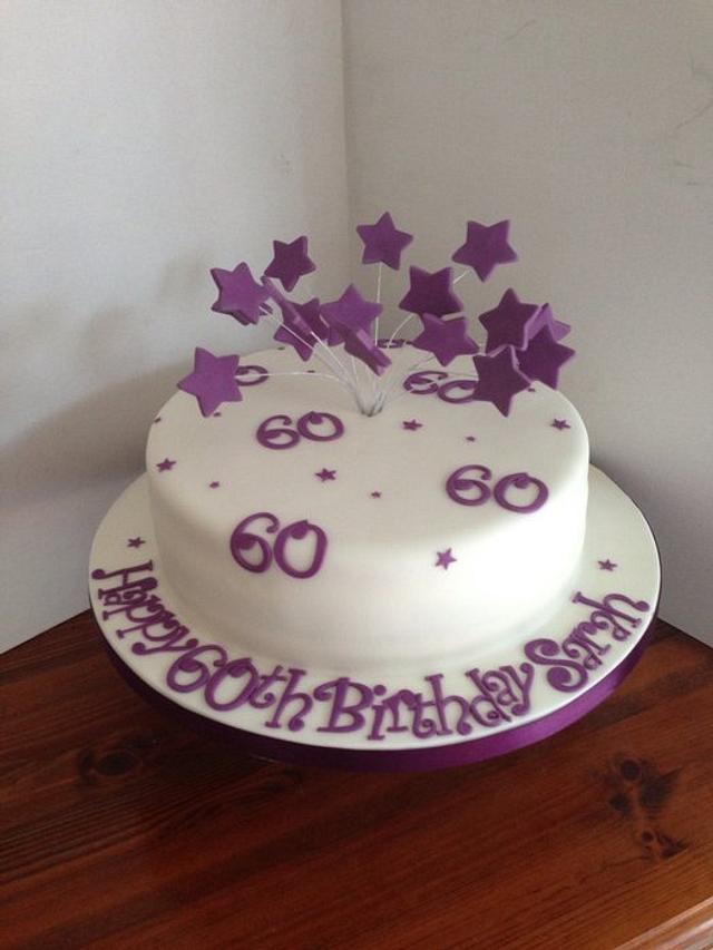 60th birthday - Decorated Cake by Sarah - CakesDecor