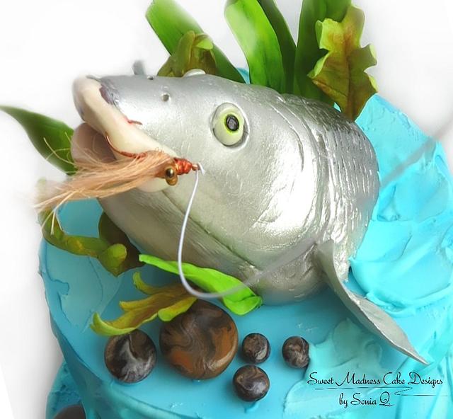 Bonefish "Fly fishing" Cake