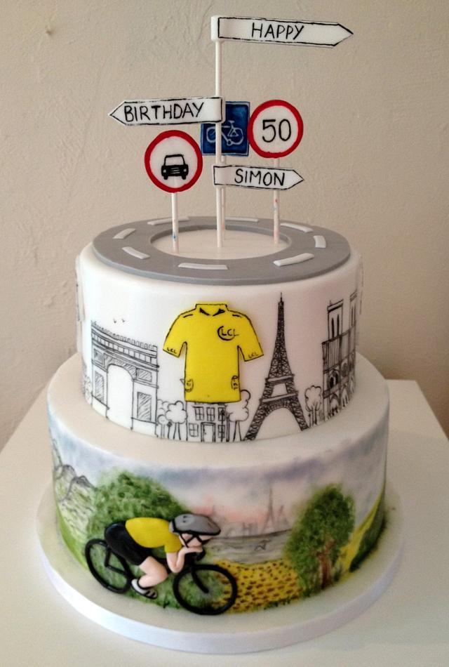 Tour De France cake - Cake by Alison Lee - CakesDecor