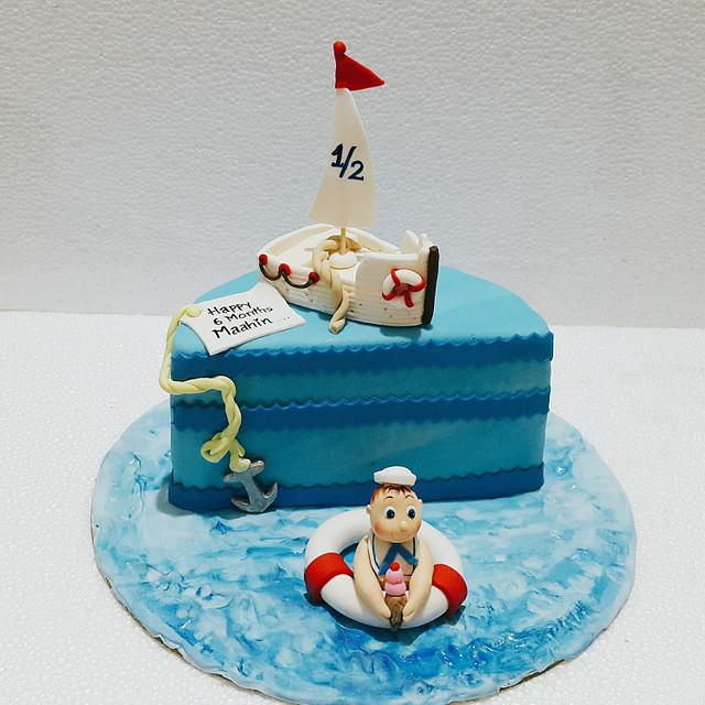 Lil Sailor with Ice-Cream - Decorated Cake by Urvi Zaveri - CakesDecor