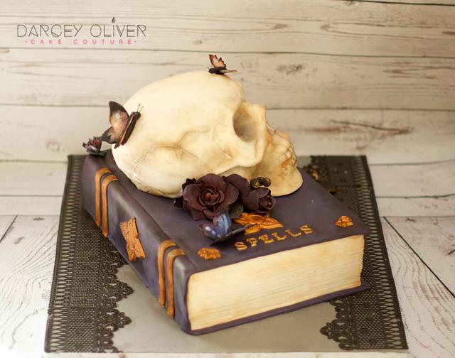 Goths & Moths Decorated Cake by Sugar Street Studios by CakesDecor