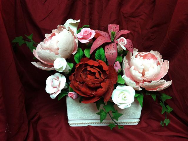 Sugar Bouquet - Decorated Cake by Sweet Art Cakes - CakesDecor