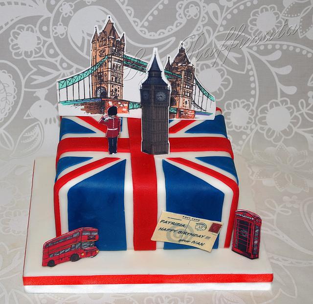 The Sensational Cakes: london guards theme 3d cake , london england theme  3d cake singapore , checkers red / black london underground design 3d cake  singapore