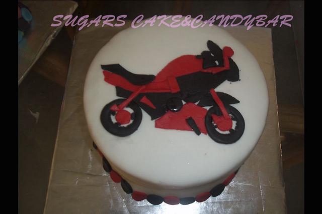 Cake with the image of a motorcycle - Cake by - CakesDecor