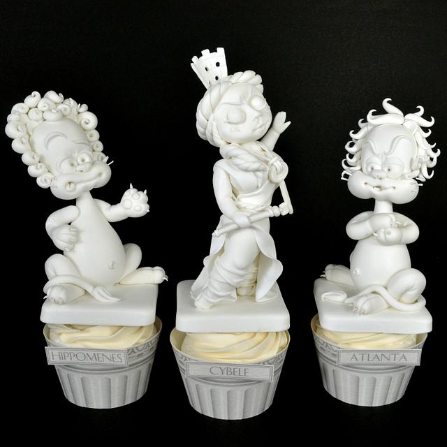 Cupcakes Cybele, Atalanta and Hippomenes