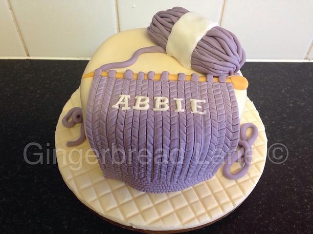 Knitting - Decorated Cake by Gingerbread Lane - CakesDecor