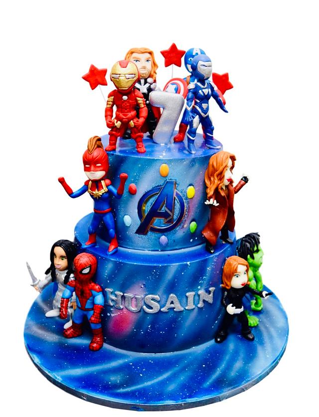 Superheroes cake marvel cake tier cake avengers cake avengers theme cake  marvels theme cake spiderman cake captain america cake marvels theme cake  Transformer cake captain America cake Avengers Cake, Food & Drinks,