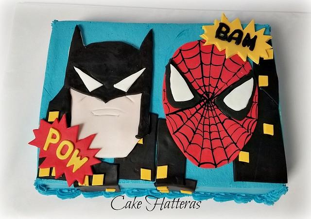 Buy dual batman spiderman cake online | Spiderman Cake Online | Tfcakes