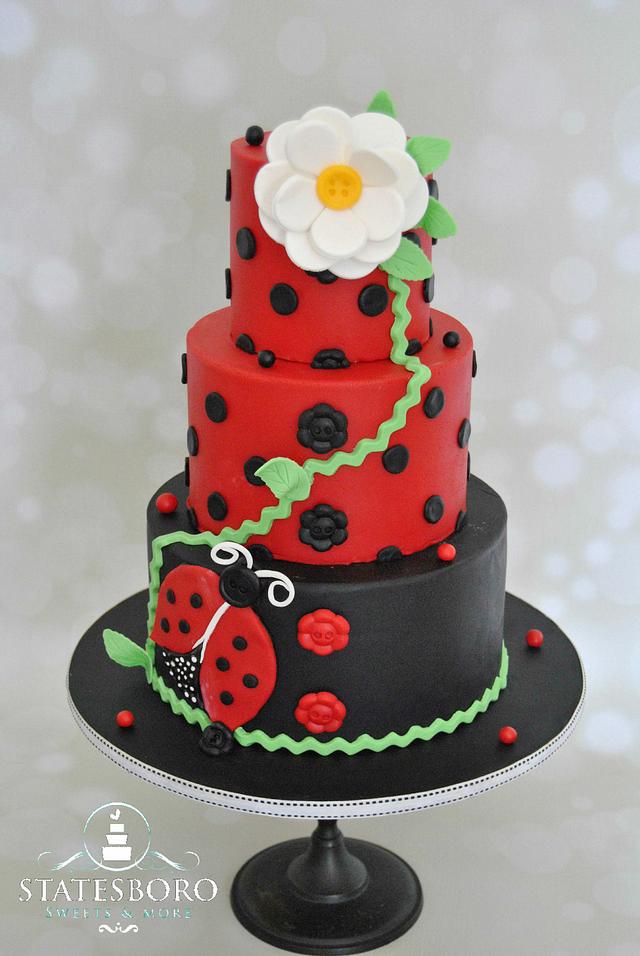 Lady Bug Cake - Decorated Cake by AngeliaCake - CakesDecor