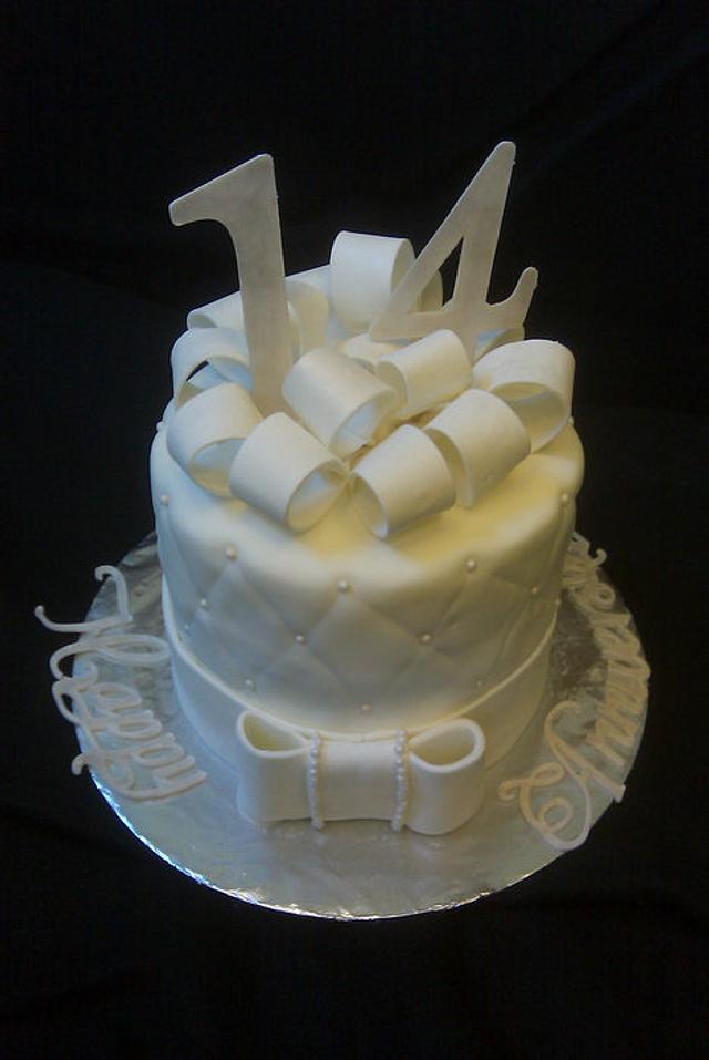 14th Anniversary cake