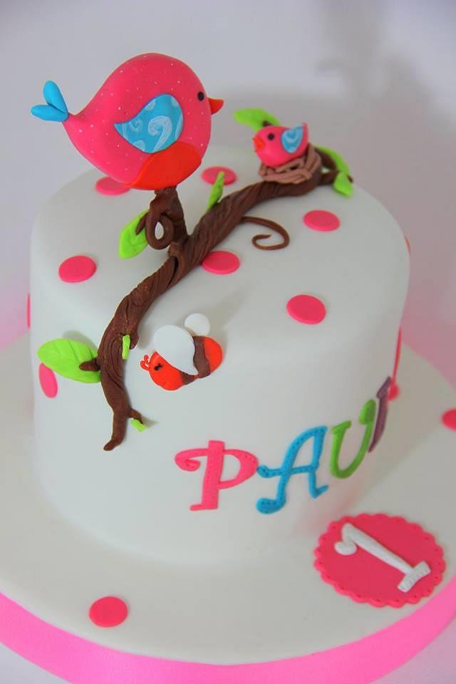 TARTA PAJARITOS - Cake by SORELLAS CAKES PAMPLONA - CakesDecor