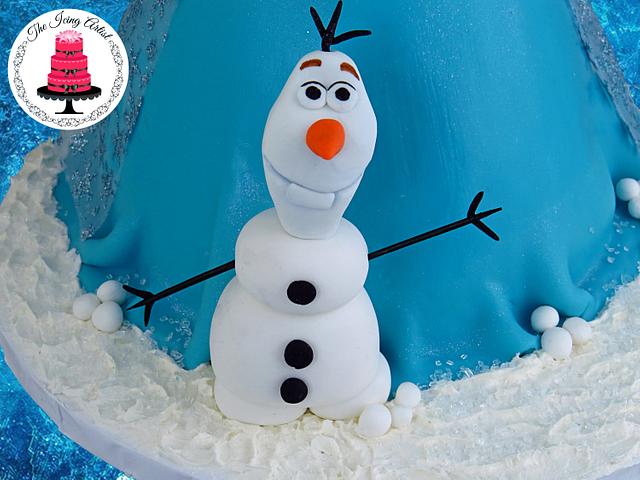 olaf fondant figure