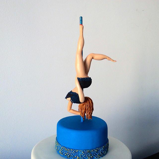 Pole Dancer Cake By Couture Cakes By Olga Cakesdecor