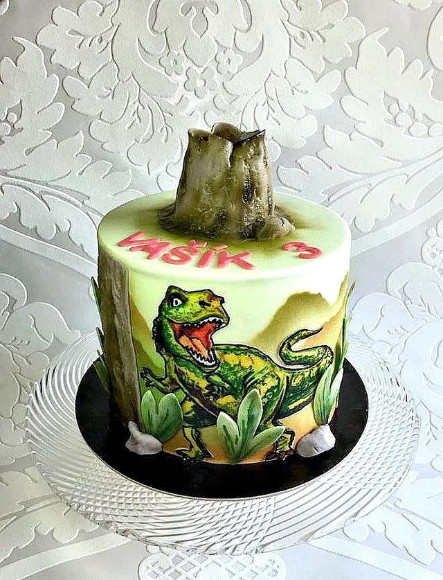 Hand painted T-Rex for boy