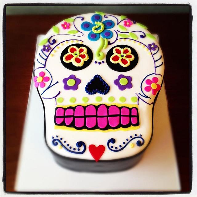 Dia de los Muertos Cake - Decorated Cake by Premier - CakesDecor