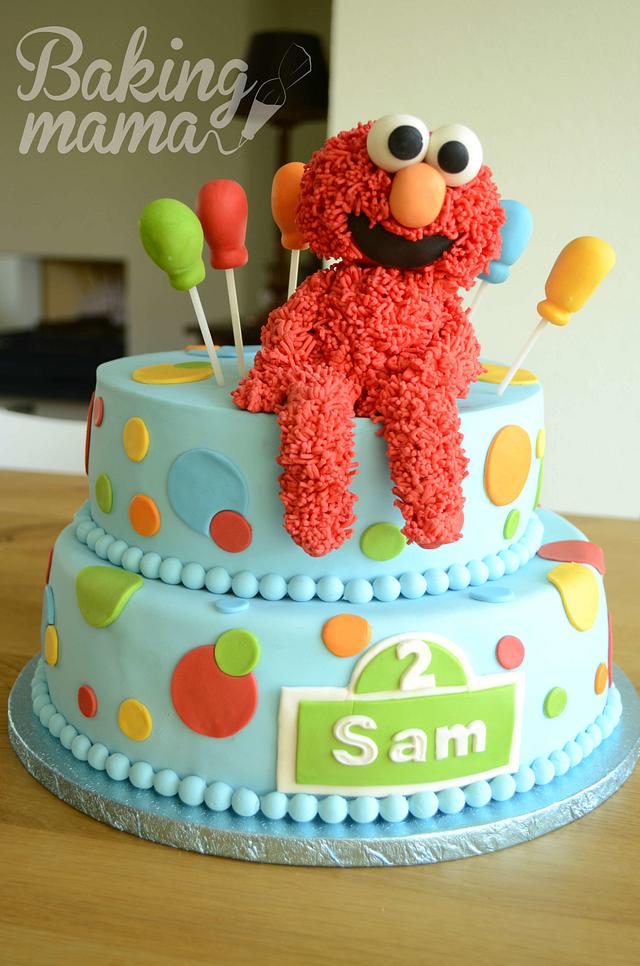 Elmo cake! - Decorated Cake by Clarita_bakingmama - CakesDecor