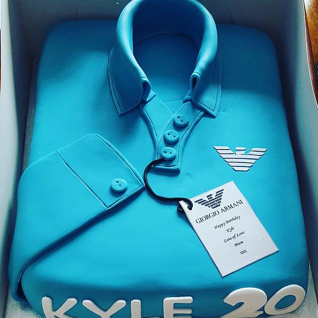 armani shirt cake